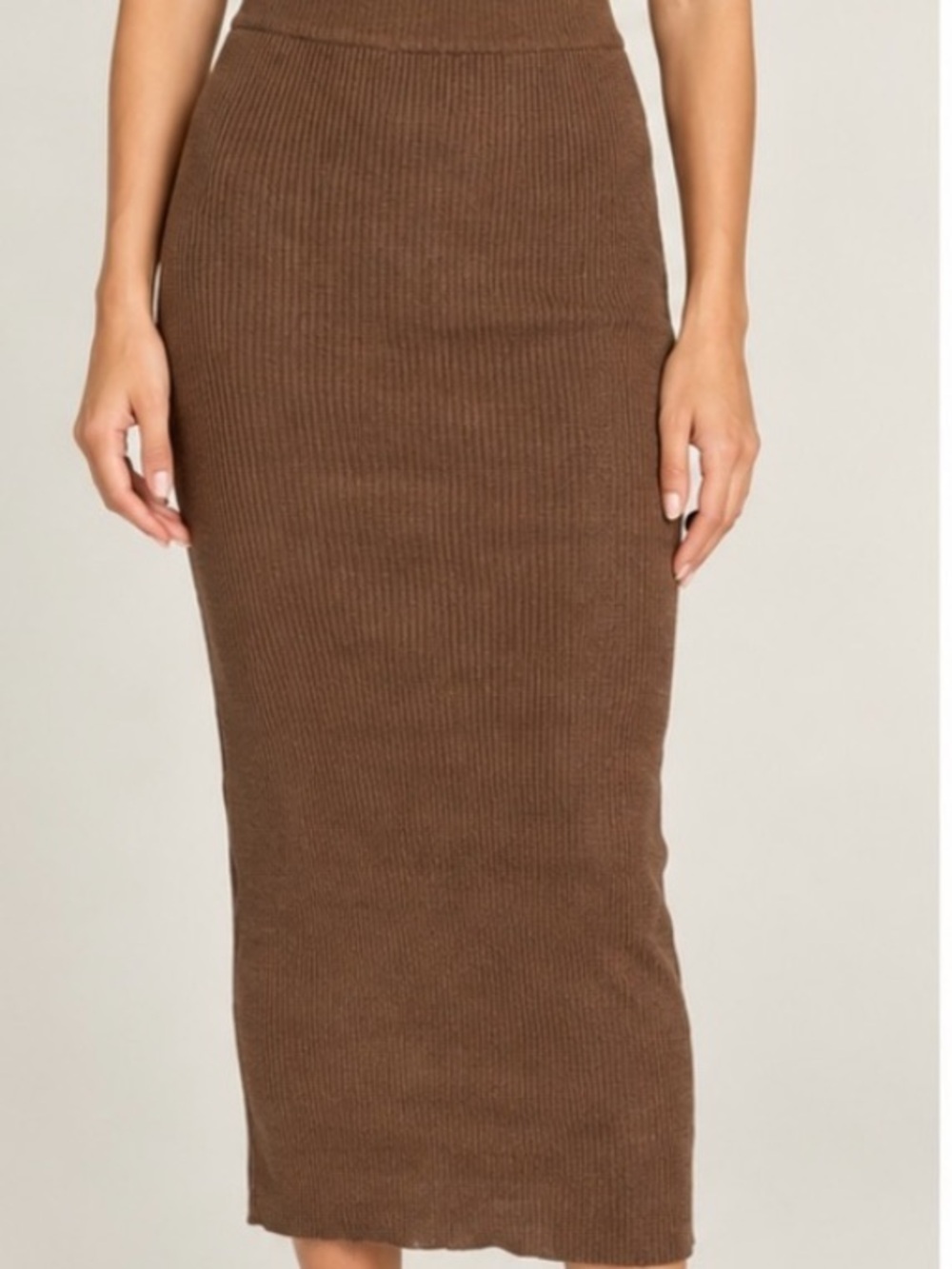 Olivaceous Ribbed Skirt nwt